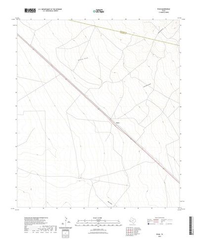 United States Geological Survey Ryan, TX (2022, 24000-Scale) digital map