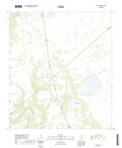 United States Geological Survey Ryanville, TX (2022, 24000-Scale) digital map