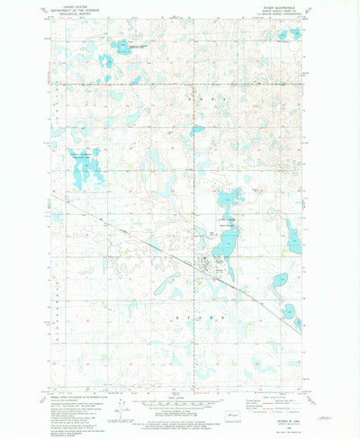 United States Geological Survey Ryder, ND (1981, 24000-Scale) digital map