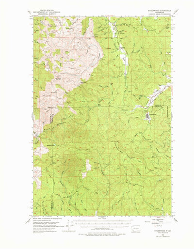 United States Geological Survey Ryderwood, WA (1953, 62500-Scale) digital map