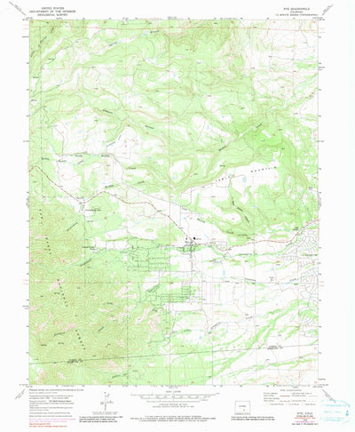 United States Geological Survey Rye, CO (1969, 24000-Scale) digital map