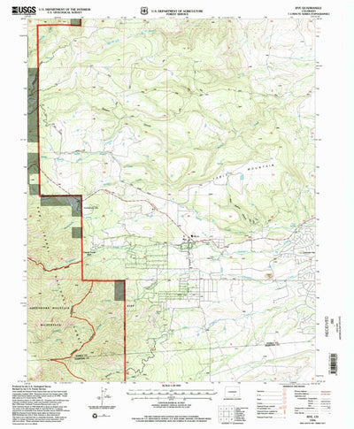 United States Geological Survey Rye, CO (1994, 24000-Scale) digital map