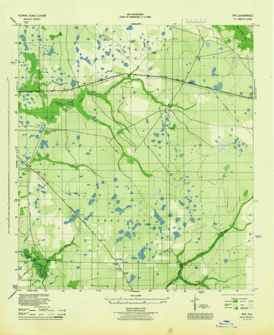 United States Geological Survey Rye, FL (1944, 31680-Scale) digital map