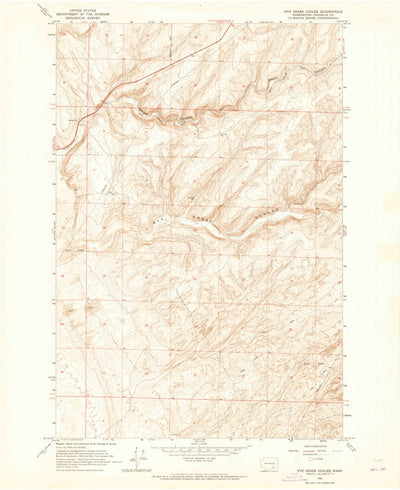 United States Geological Survey Rye Grass Coulee, WA (1963, 24000-Scale) digital map