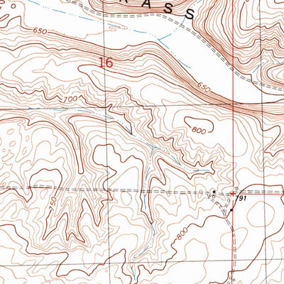 United States Geological Survey Rye Grass Coulee, WA (1991, 24000-Scale) digital map