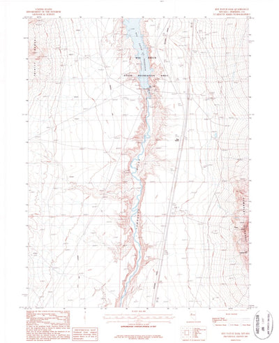 United States Geological Survey Rye Patch Dam, NV (1987, 24000-Scale) digital map