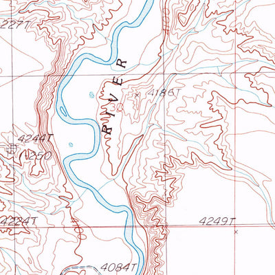 United States Geological Survey Rye Patch Dam, NV (1987, 24000-Scale) digital map