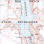 United States Geological Survey Rye Patch Dam, NV (1987, 24000-Scale) digital map