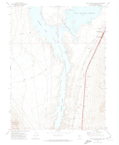 United States Geological Survey Rye Patch Reservoir South, NV (1971, 24000-Scale) digital map