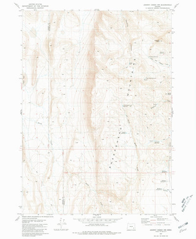 United States Geological Survey Ryegrass Butte, OR (1981, 24000-Scale) digital map