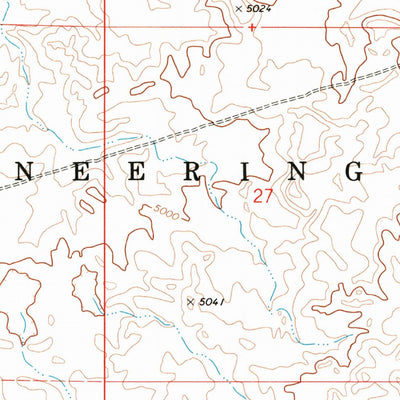 United States Geological Survey Ryegrass Flat, ID (1973, 24000-Scale) digital map