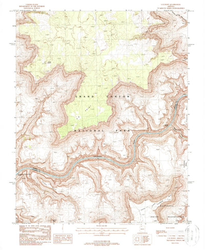 United States Geological Survey S B Point, AZ (1988, 24000-Scale) digital map