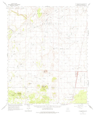 United States Geological Survey S P Mountain, AZ (1962, 62500-Scale) digital map