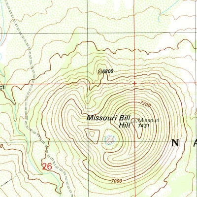 United States Geological Survey S P Mountain, AZ (1989, 24000-Scale) digital map