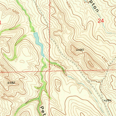 United States Geological Survey S R Springs, WY (1970, 24000-Scale) digital map
