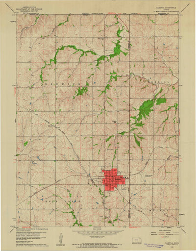 United States Geological Survey Sabetha, KS (1960, 24000-Scale) digital map