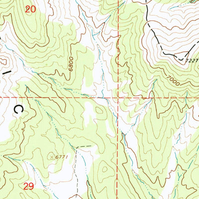 United States Geological Survey Sabie Mountain, UT (1963, 24000-Scale) digital map