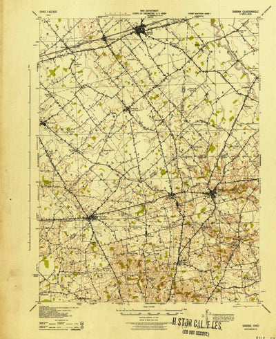 United States Geological Survey Sabina, OH (1943, 62500-Scale) digital map