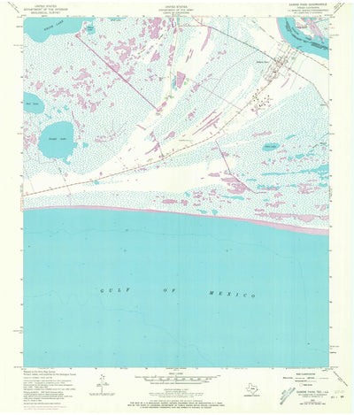 United States Geological Survey Sabine Pass, TX-LA (1957, 24000-Scale) digital map