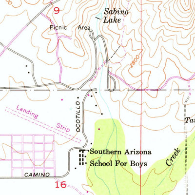 United States Geological Survey Sabino Canyon, AZ (1957, 24000-Scale) digital map