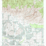 United States Geological Survey Sabino Canyon, AZ (1992, 24000-Scale) digital map