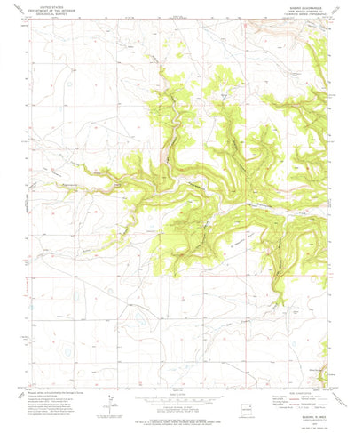United States Geological Survey Sabino, NM (1973, 24000-Scale) digital map