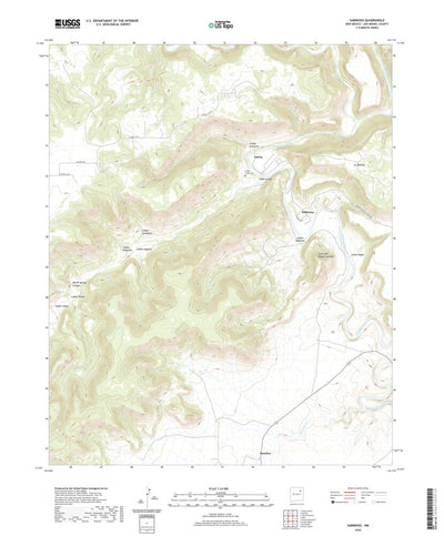 United States Geological Survey Sabinoso, NM (2020, 24000-Scale) digital map