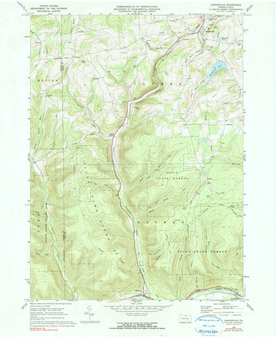 United States Geological Survey Sabinsville, PA (1969, 24000-Scale) digital map