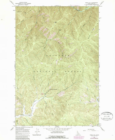 United States Geological Survey Sable Hill, ID (1966, 24000-Scale) digital map