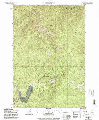 United States Geological Survey Sable Hill, ID (1995, 24000-Scale) digital map
