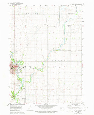 United States Geological Survey Sac City East, IA (1980, 24000-Scale) digital map
