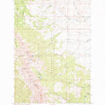 United States Geological Survey Sacagawea Peak, MT (1987, 24000-Scale) digital map