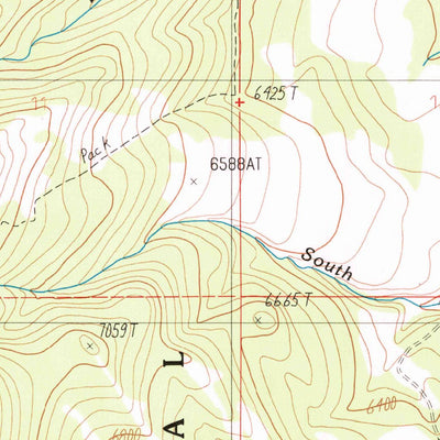 United States Geological Survey Sacagawea Peak, MT (1987, 24000-Scale) digital map