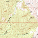 United States Geological Survey Sacagawea Peak, MT (1987, 24000-Scale) digital map