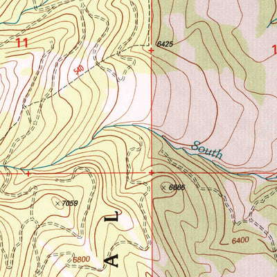 United States Geological Survey Sacagawea Peak, MT (2000, 24000-Scale) digital map