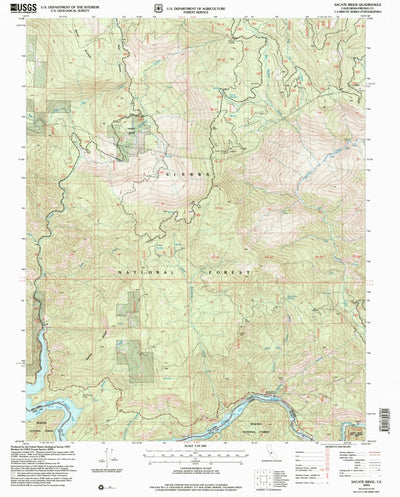 United States Geological Survey Sacate Ridge, CA (2004, 24000-Scale) digital map