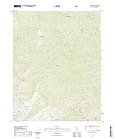 United States Geological Survey Sacate Ridge, CA (2021, 24000-Scale) digital map