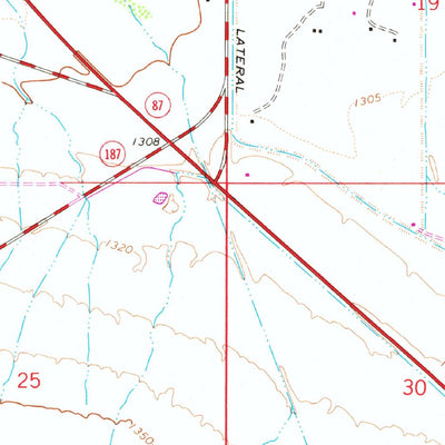 United States Geological Survey Sacaton, AZ (1966, 24000-Scale) digital map