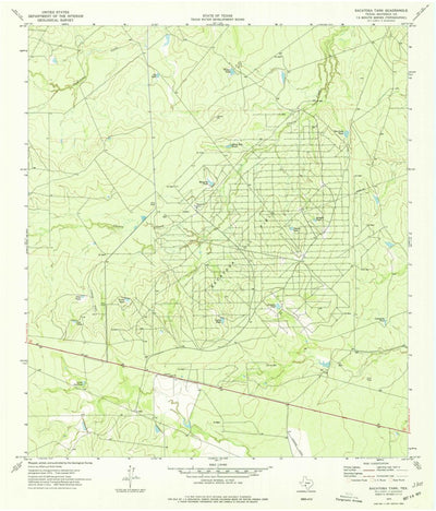 United States Geological Survey Sacatosa Tank, TX (1974, 24000-Scale) digital map