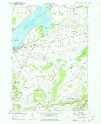 United States Geological Survey Sackets Harbor, NY (1959, 24000-Scale) digital map