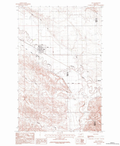United States Geological Survey Saco, MT (1984, 24000-Scale) digital map
