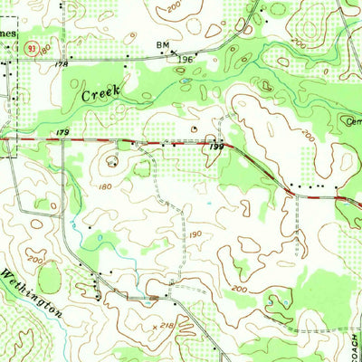 United States Geological Survey Saconton, GA (1956, 62500-Scale) digital map