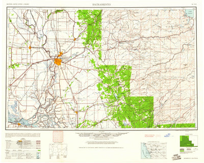 United States Geological Survey Sacramento, CA-NV (1947, 250000-Scale) digital map
