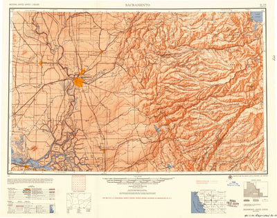 United States Geological Survey Sacramento, CA-NV (1956, 250000-Scale) digital map