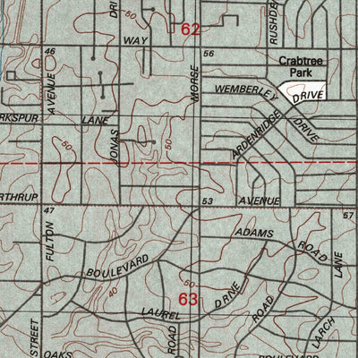 United States Geological Survey Sacramento East, CA (1992, 24000-Scale) digital map