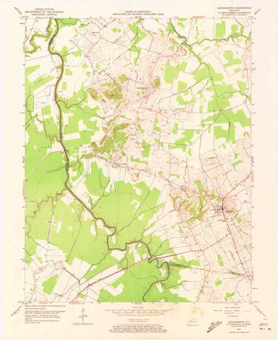 United States Geological Survey Sacramento, KY (1952, 24000-Scale) digital map