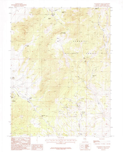 United States Geological Survey Sacramento Pass, NV (1987, 24000-Scale) digital map