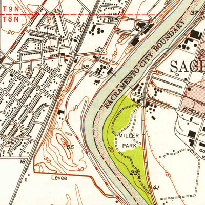 United States Geological Survey Sacramento West, CA (1949, 24000-Scale) digital map
