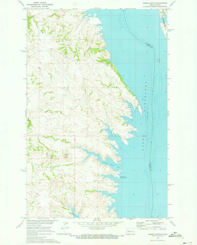 United States Geological Survey Saddle Butte, ND (1970, 24000-Scale) digital map