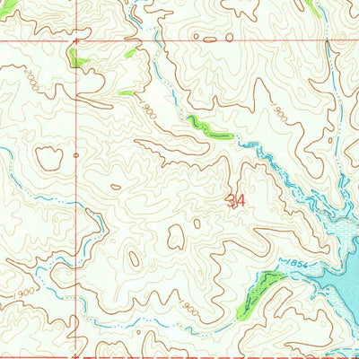 United States Geological Survey Saddle Butte, ND (1970, 24000-Scale) digital map